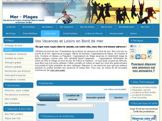 mer-plages est un site annuaire de locations de vacances en bord de mer