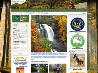 Recreation.gouv, infos sur les parcs nationaux aux Etats Unis